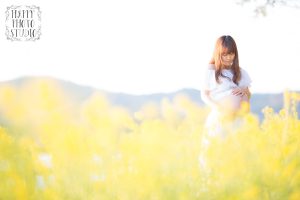 菜の花でマタニティ