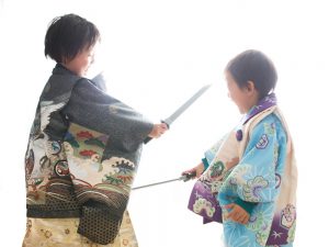 スタジオで七五三