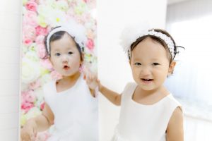等身大フレームと一緒に